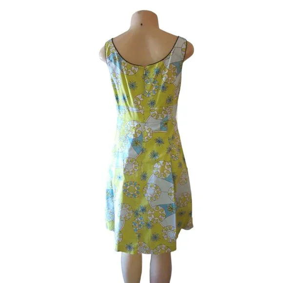 Becky & Max Colorful Floral Lime Green Sleeveless Sundress in Size 8 - Picture 4 of 6